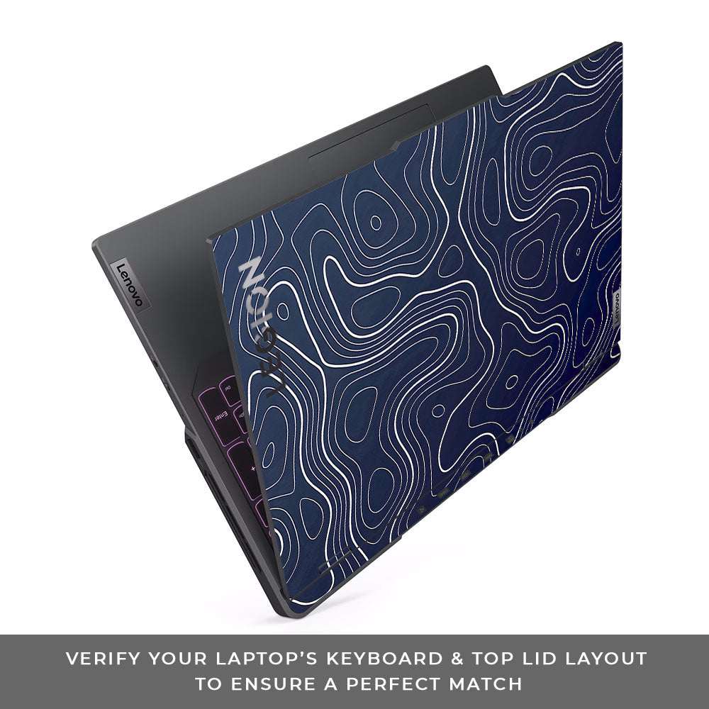 Fluid Lines Design Lenovo Legion 5 Pro 16IRX8 and 16IRX9 3D Laptop Skin