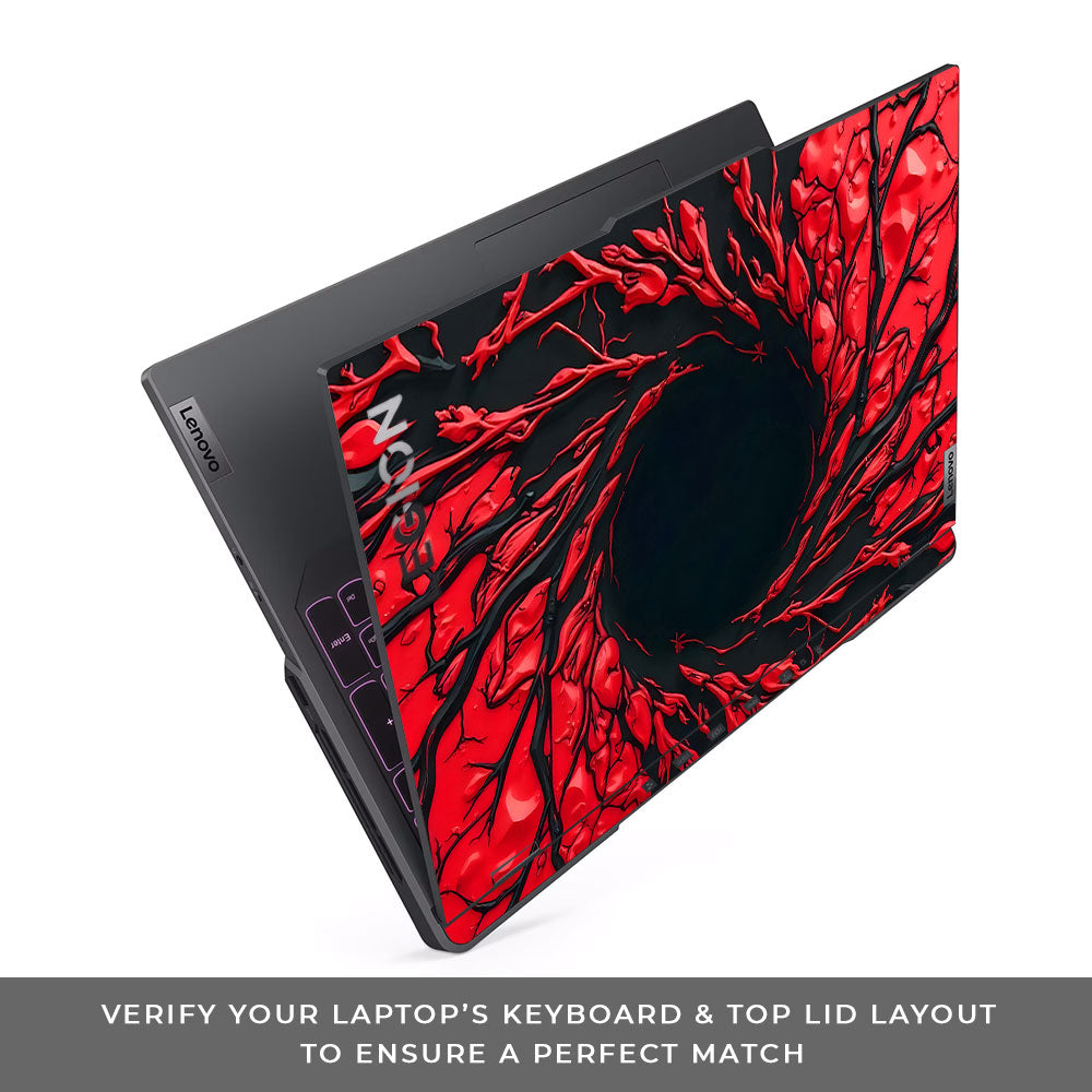 Spiderman Web Red Lenovo Legion 5 Pro 16IRX8 and 16IRX9 3D Laptop Skin