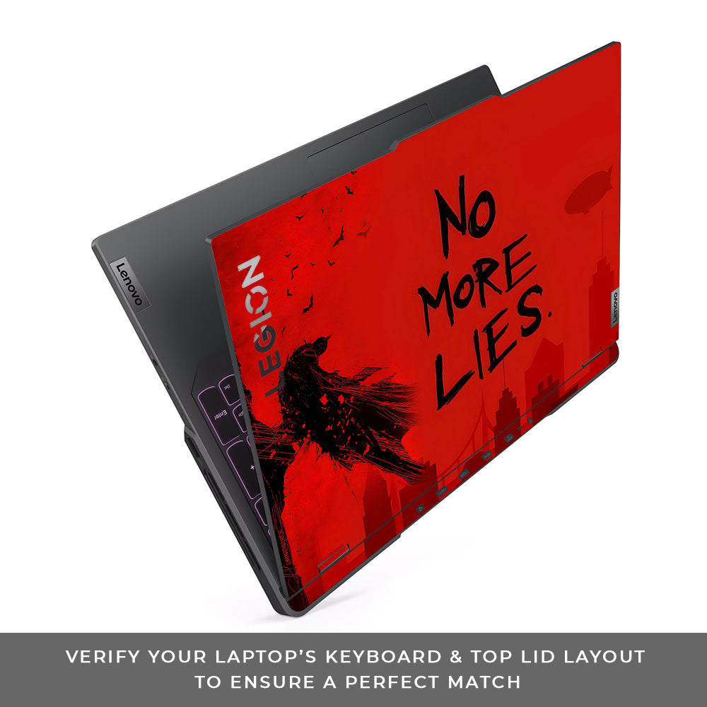 Batman No More Lies Lenovo Legion 5 Pro 16IRX8 and 16IRX9 3D Laptop Skin
