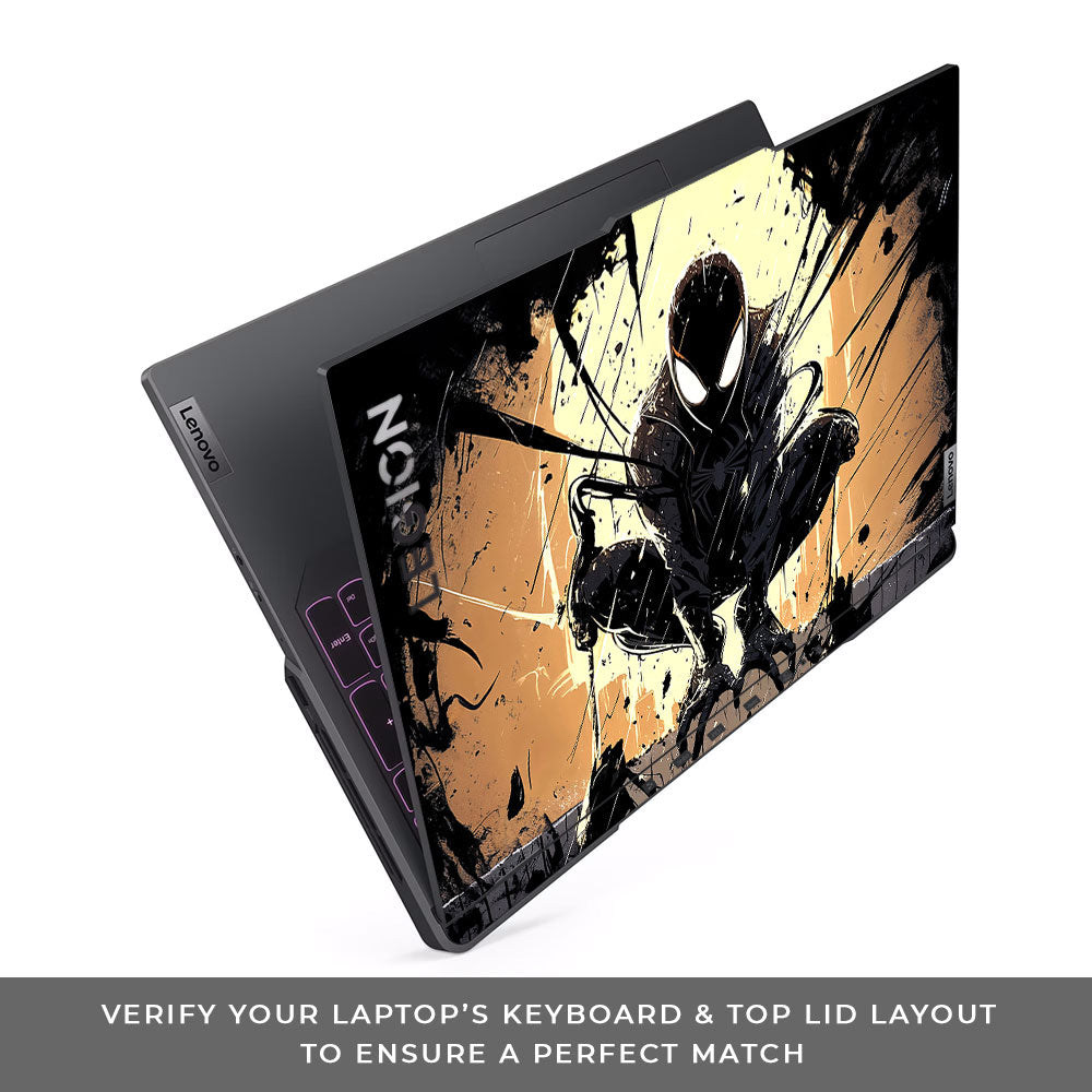 Shadow Spiderman Lenovo Legion 5 Pro 16IRX8 and 16IRX9 3D Laptop Skin