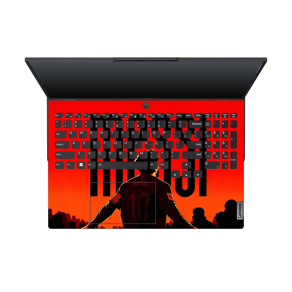 Messi Red Aura Lenovo Legion 5 Pro 16IRX8 and 16IRX9 3D Laptop Skin