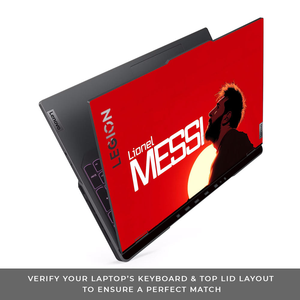Messi Sunset Icon Lenovo Legion 5 Pro 16IRX8 and 16IRX9 3D Laptop Skin