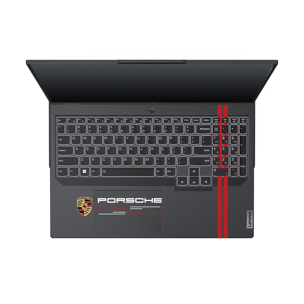Transparent Porsche Motorsport Graphic Lenovo Legion 5 Pro 16IRX8 and 16IRX9 Laptop Skin
