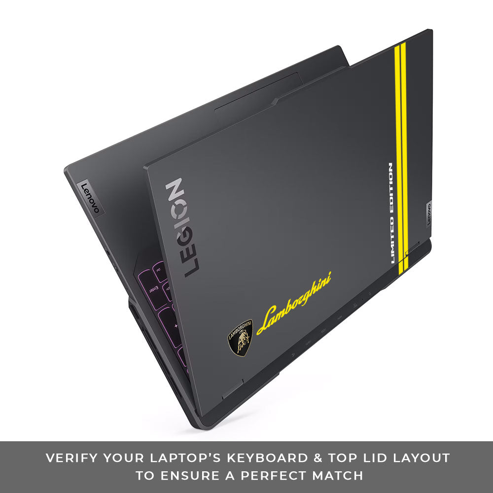 Transparent Lamborghini Limited Edition Lenovo Legion 5 Pro 16IRX8 and 16IRX9 Laptop Skin