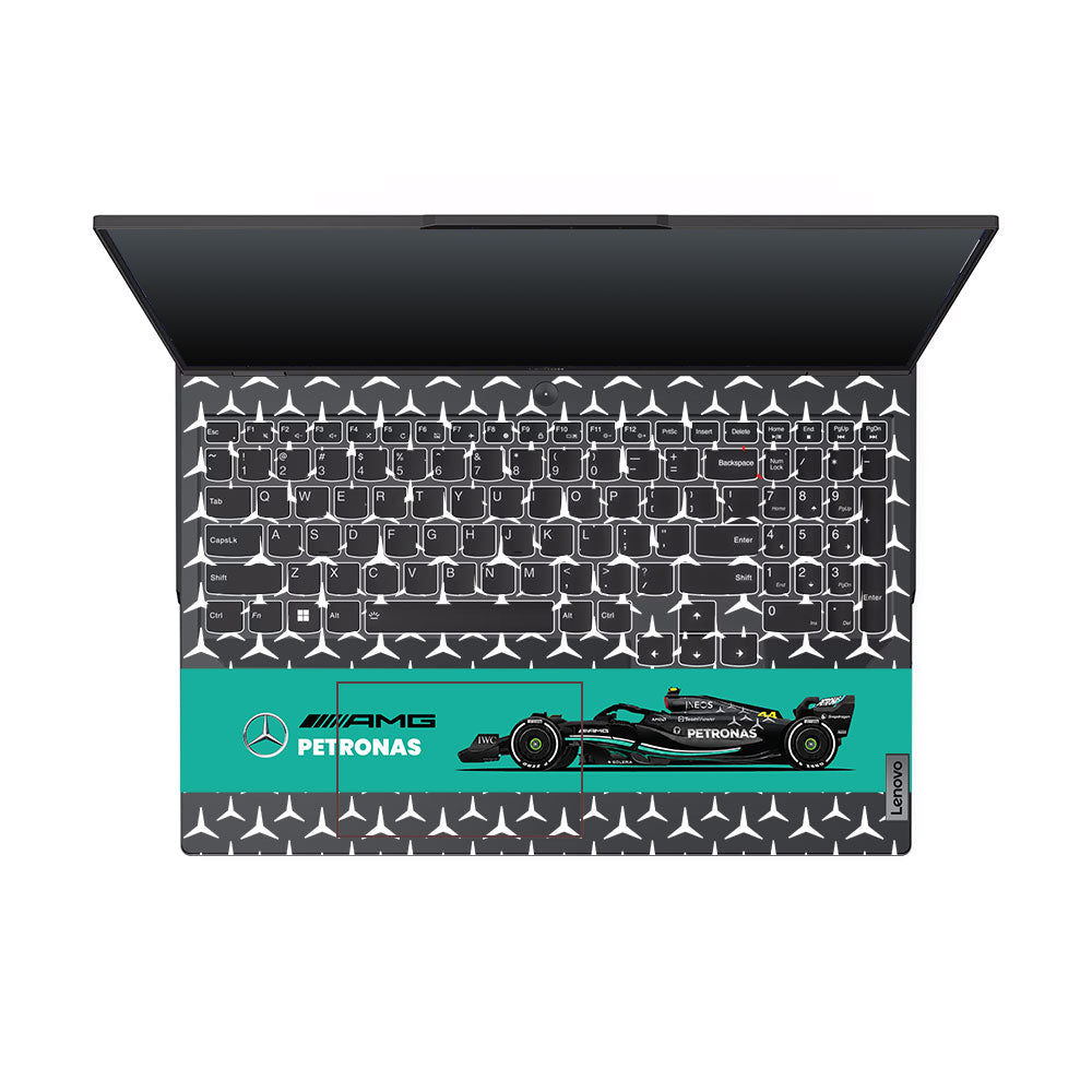 Transparent Mercedes AMG F1 Lenovo Legion 5 Pro 16IRX8 and 16IRX9 Laptop Skin