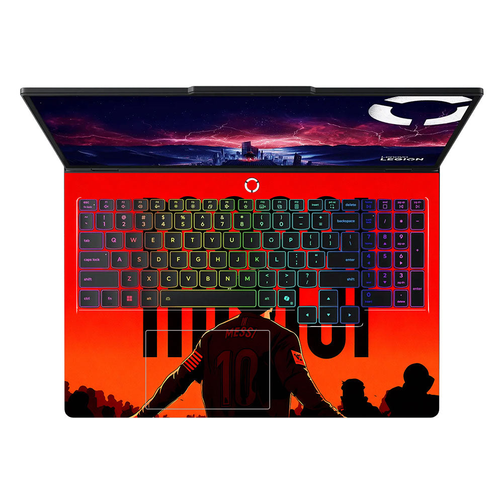 Messi Red Aura Lenovo Legion Pro 5 16ADR10 3D Laptop Skin