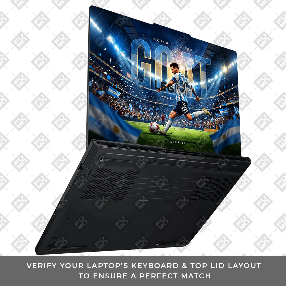 Messi World Champ Energy Lenovo Legion Pro 5 16ADR10 3D Laptop Skin