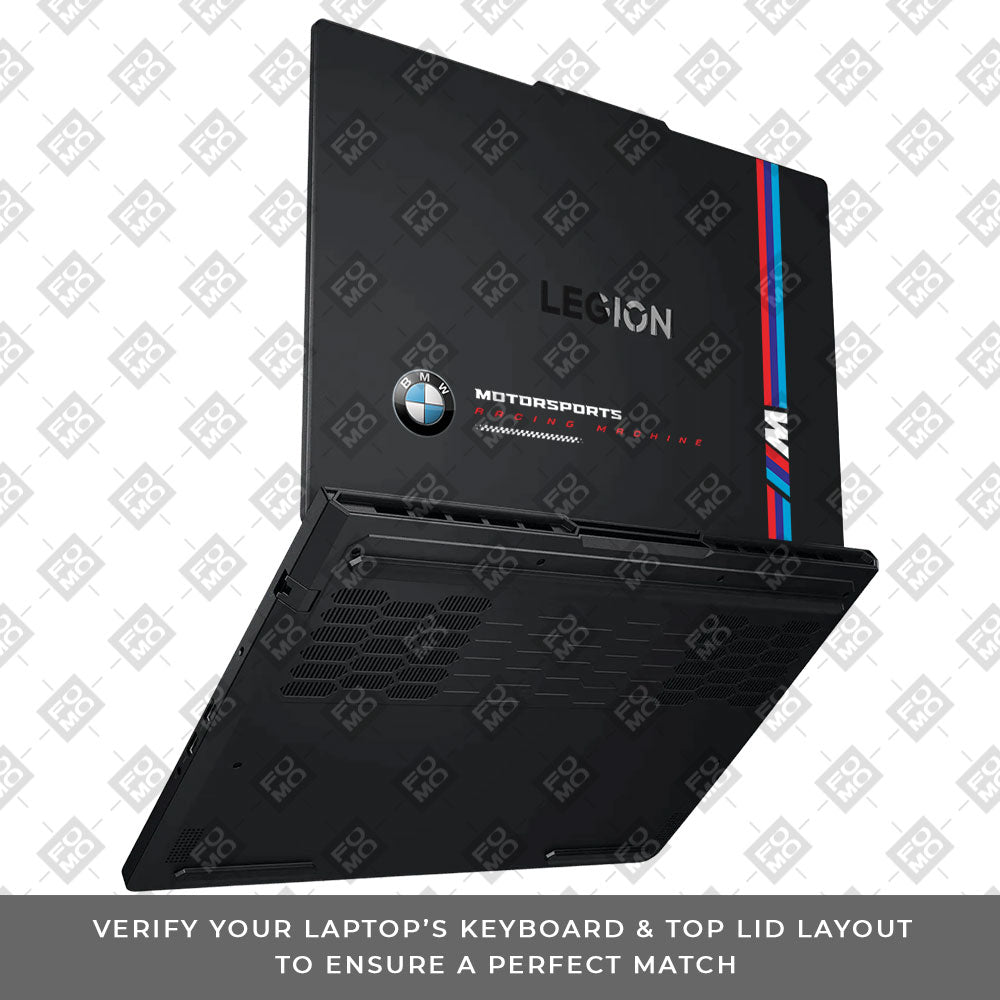 Transparent BMW Racing Graphic Lenovo Legion Pro 5 16ADR10 Laptop Skin