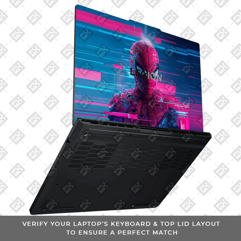 Glitch Spider Lenovo Legion Pro 5 16ADR10 3D Laptop Skin