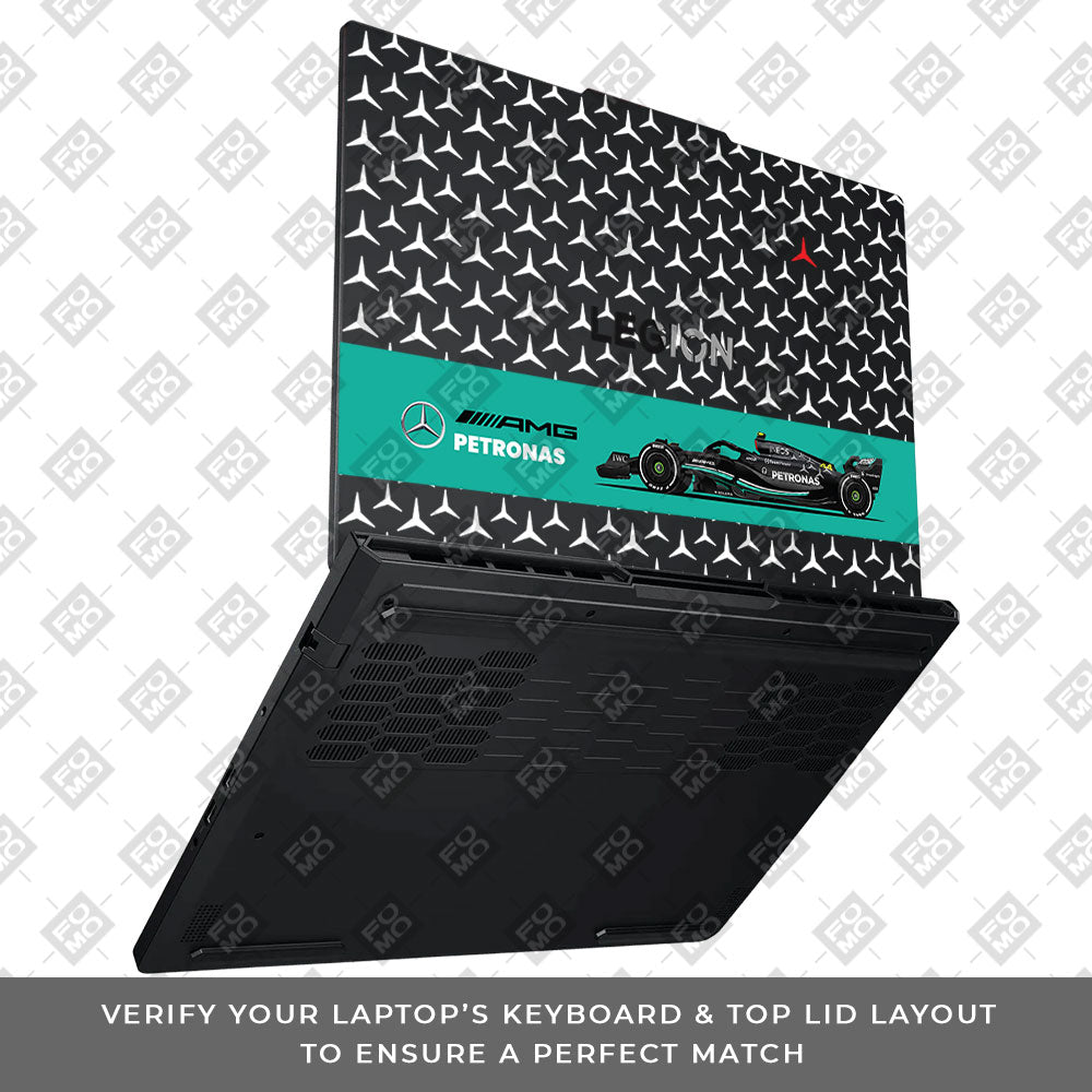 Transparent Mercedes AMG F1 Lenovo Legion Pro 5 16ADR10 Laptop Skin