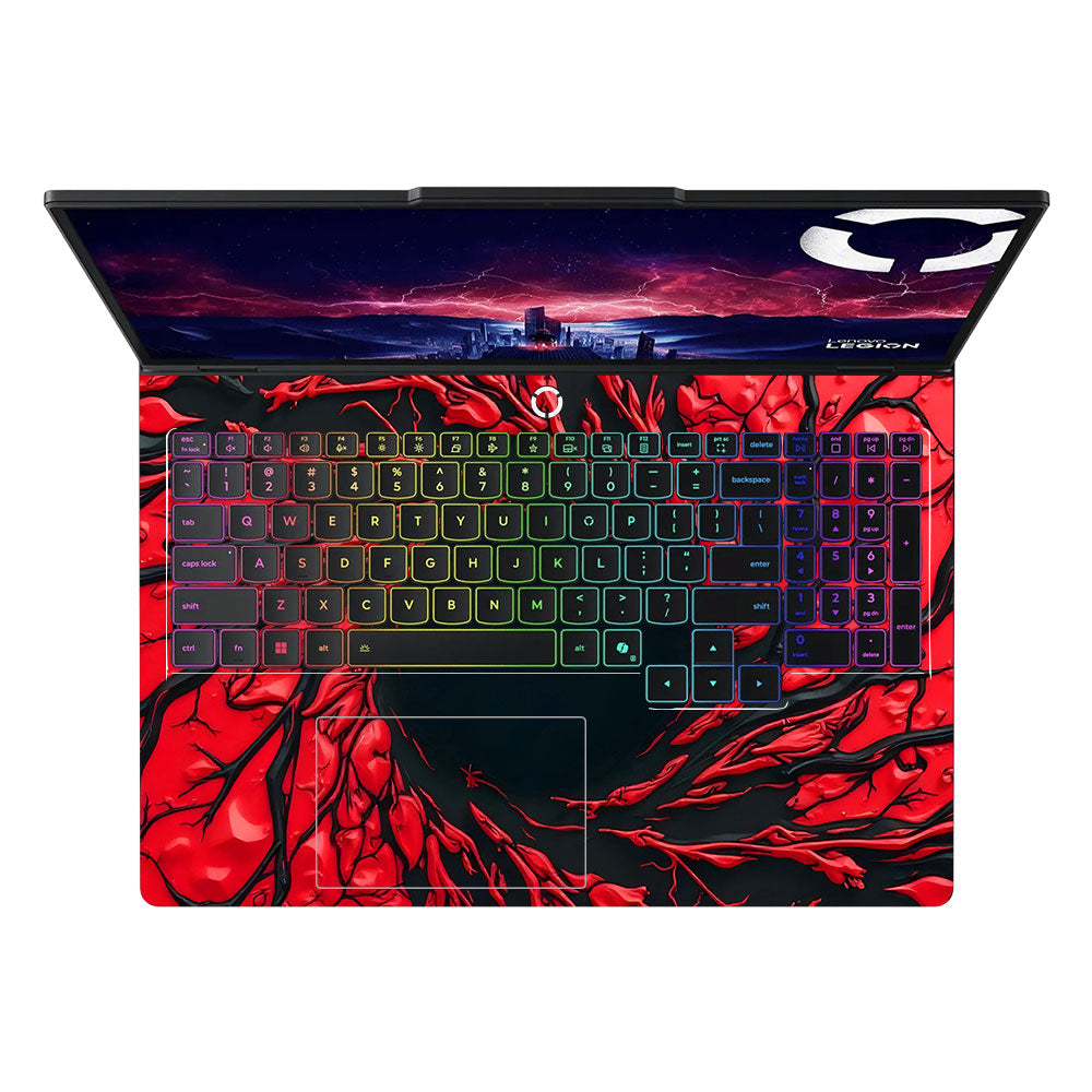 Spiderman Web Red Lenovo Legion Pro 5 16AFR10 3D Laptop Skin