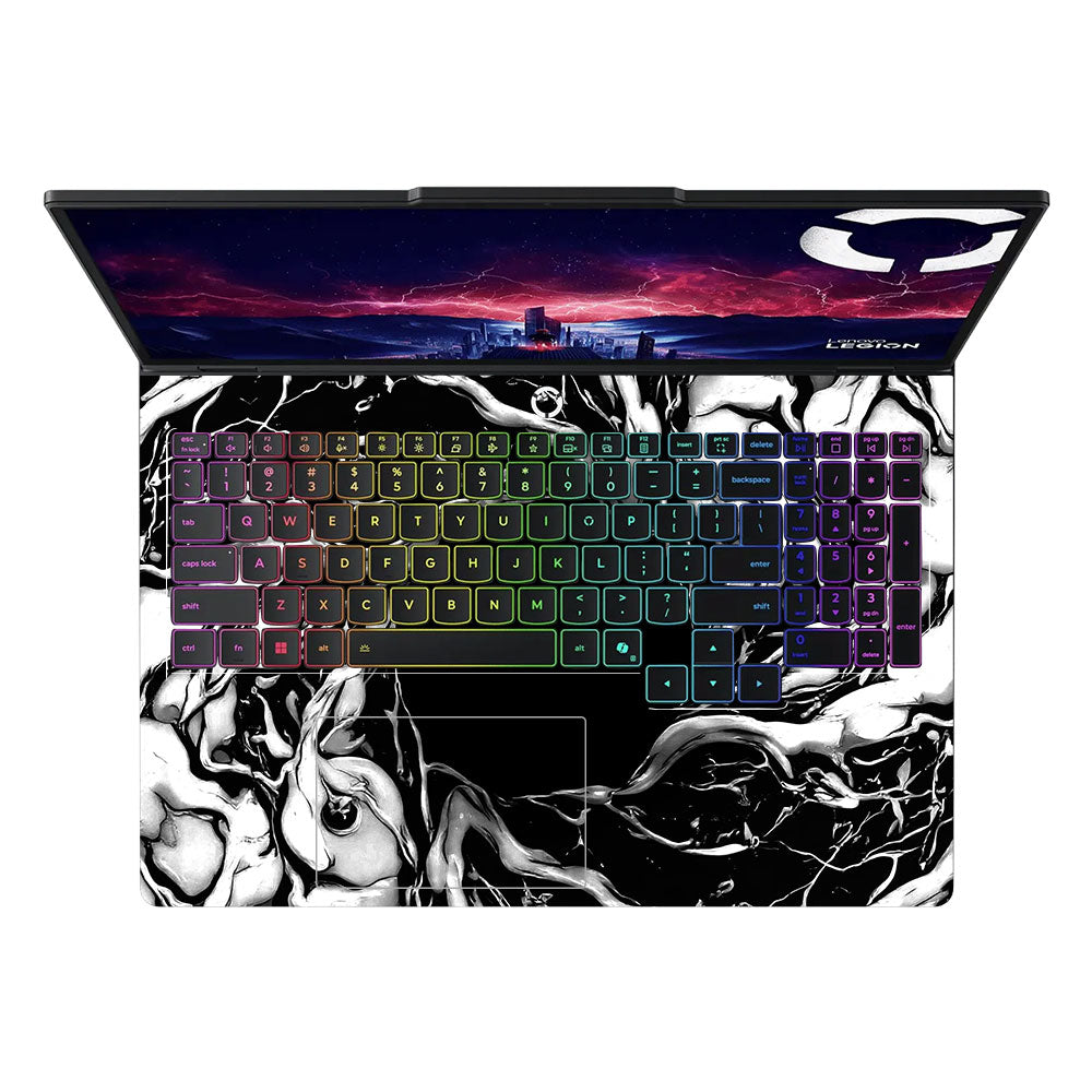 Spiderman Web Black Lenovo Legion Pro 5 16AFR10 3D Laptop Skin