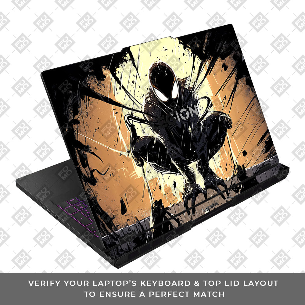 Shadow Spiderman Lenovo Legion Pro 5 16AFR10 3D Laptop Skin