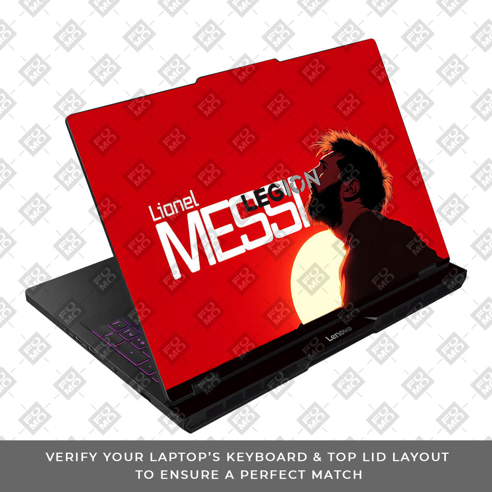 Messi Sunset Icon Lenovo Legion Pro 5 16AFR10 3D Laptop Skin