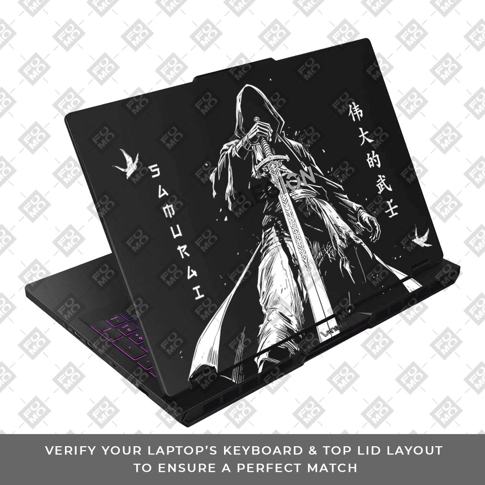 Transparent Ghost Samurai Lenovo Legion Pro 5 16AFR10 Laptop Skin
