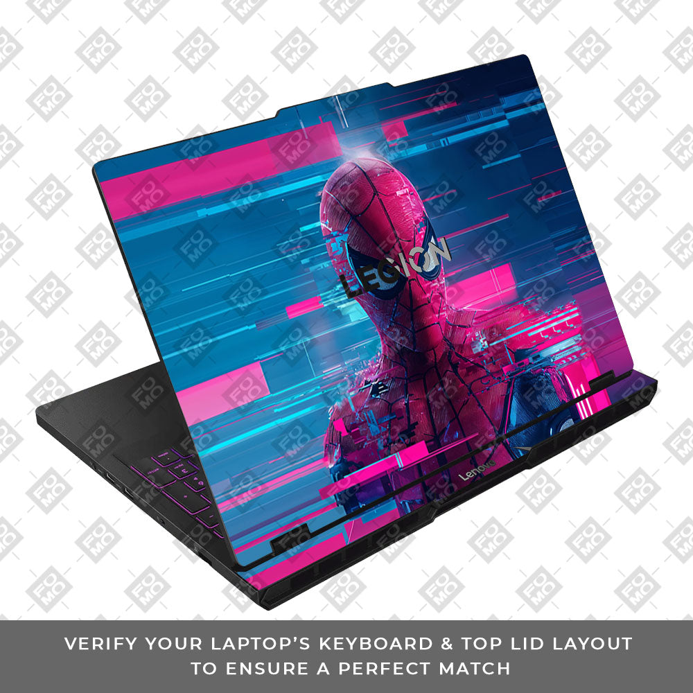 Glitch Spider Lenovo Legion Pro 5 16AFR10 3D Laptop Skin