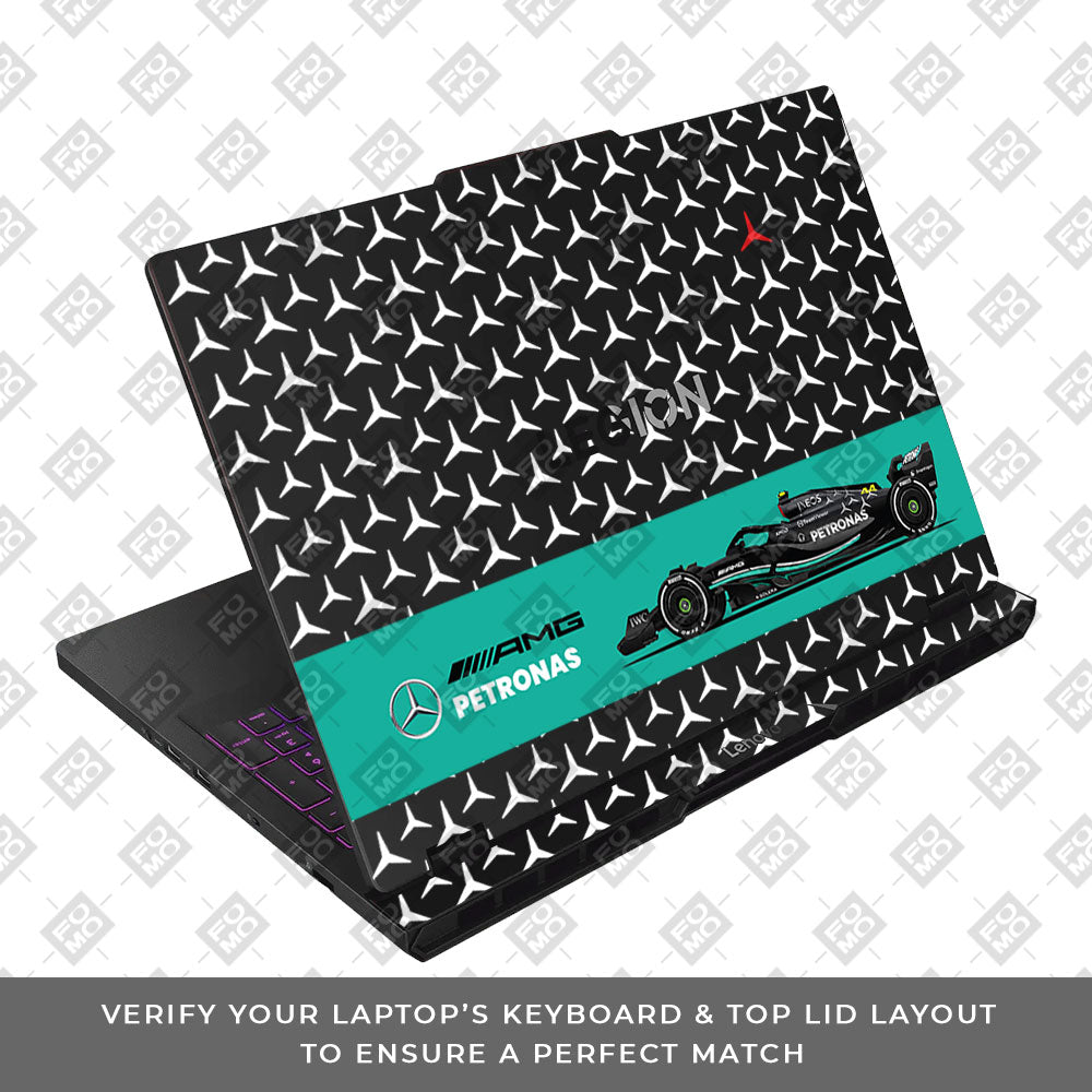 Transparent Mercedes AMG F1 Lenovo Legion Pro 5 16AFR10 Laptop Skin