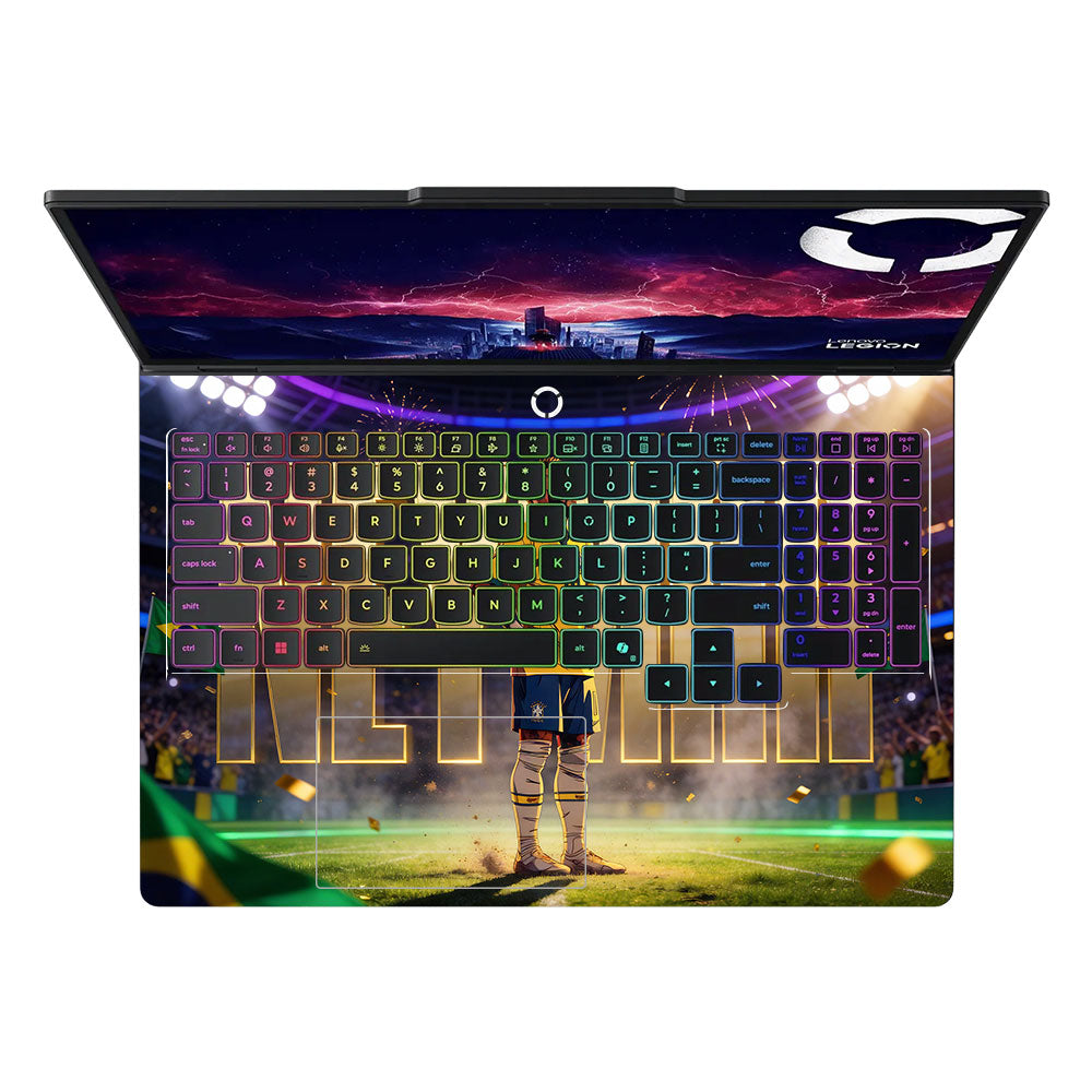 Neymar Golden Aura Lenovo Legion Pro 5 16IAX10 3D Laptop Skin