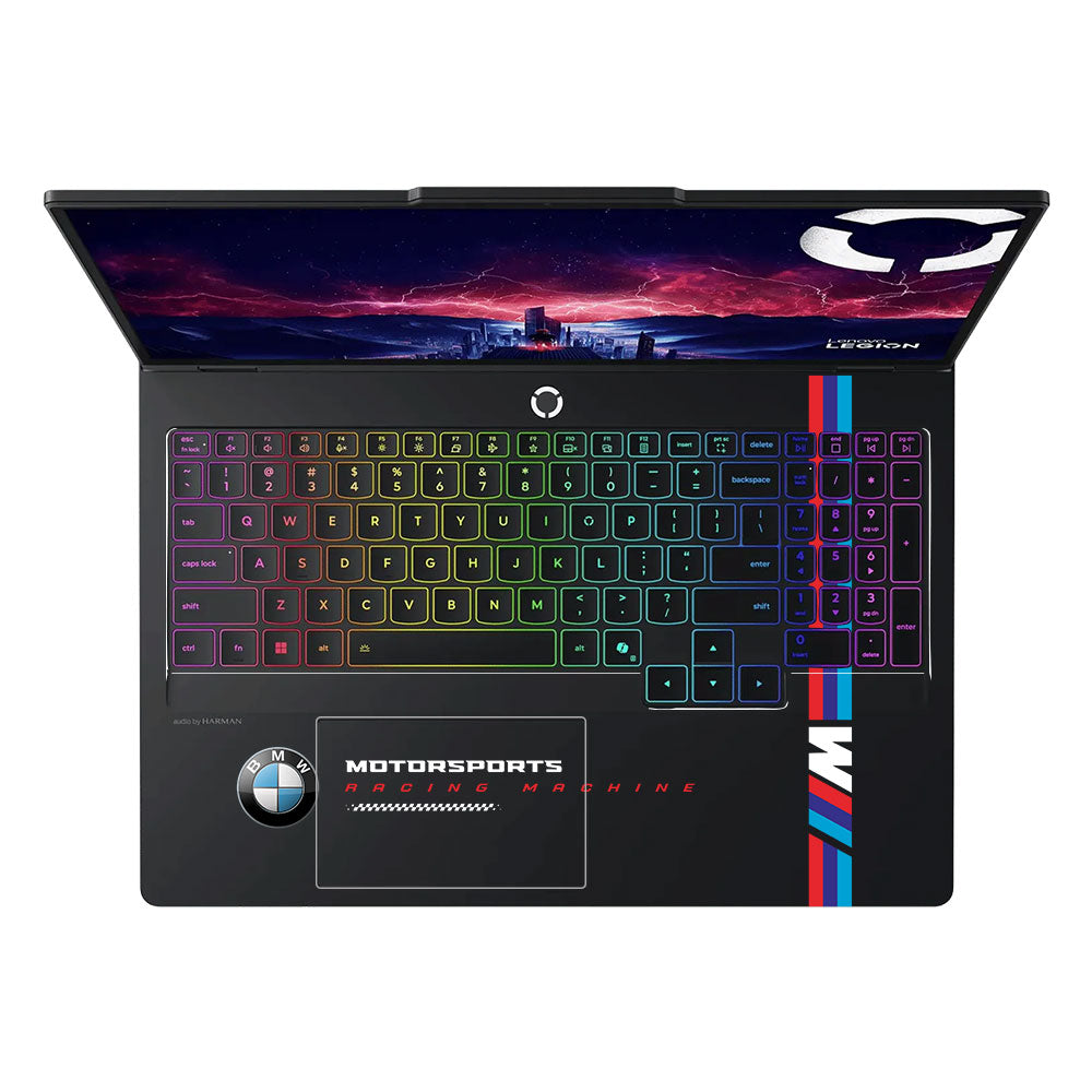 Transparent BMW Racing Graphic Lenovo Legion Pro 5 16IAX10 Laptop Skin