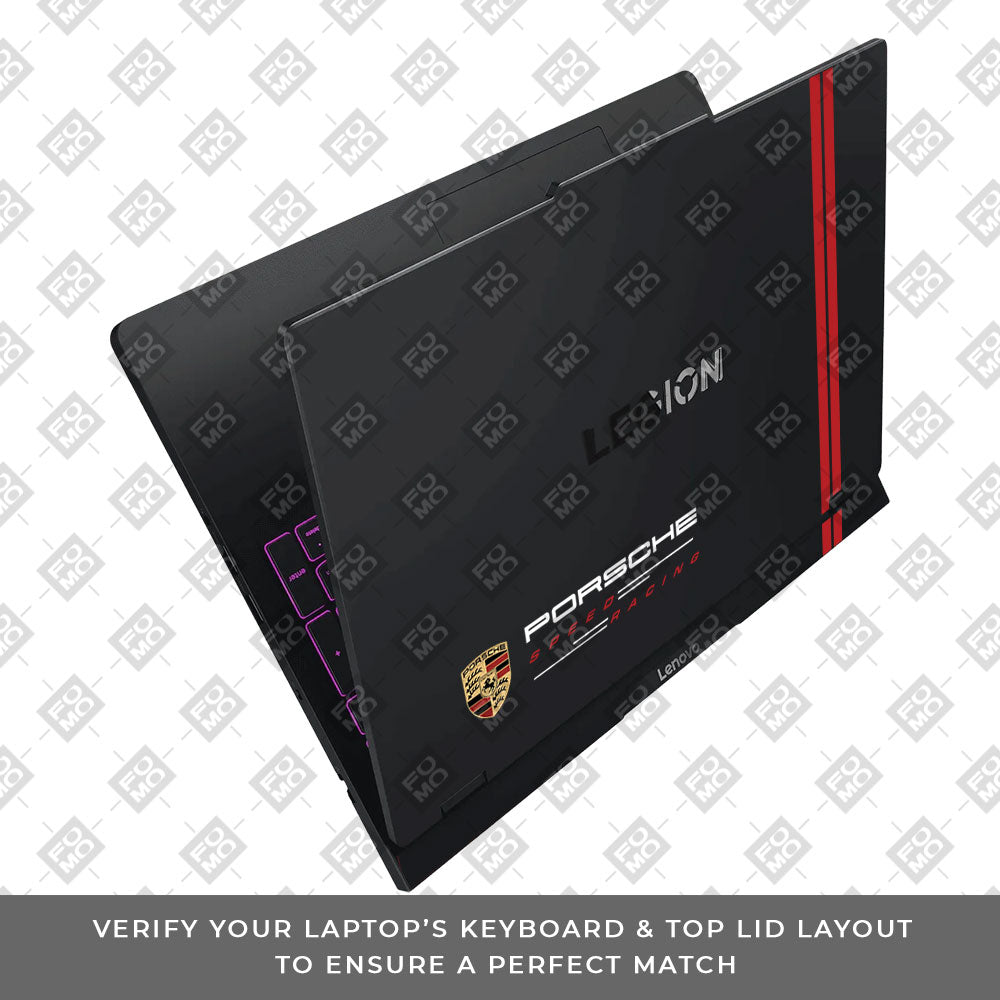 Transparent Porsche Motorsport Graphic Lenovo Legion Pro 5 16IAX10 Laptop Skin