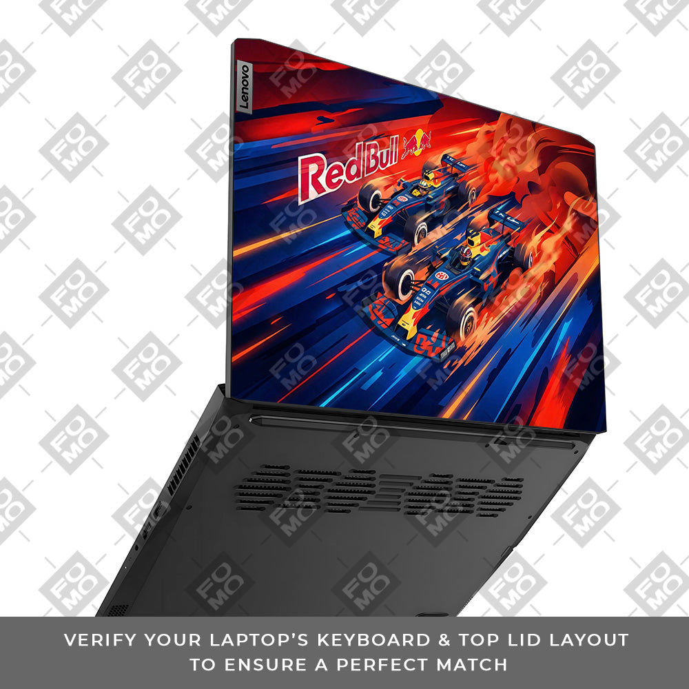 Red Bull Racing Velocity Lenovo IdeaPad Gaming 3 15ACH6 and 15IHU6 Laptop Skin
