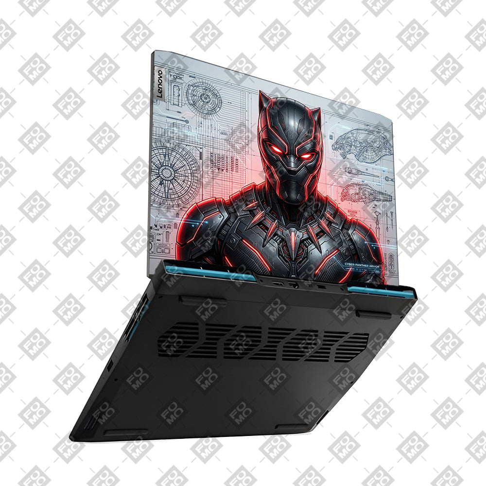 Black Panther Vibranium Tech Lenovo IdeaPad Gaming 3 15ARH7 and 15IAH7 Laptop Skin