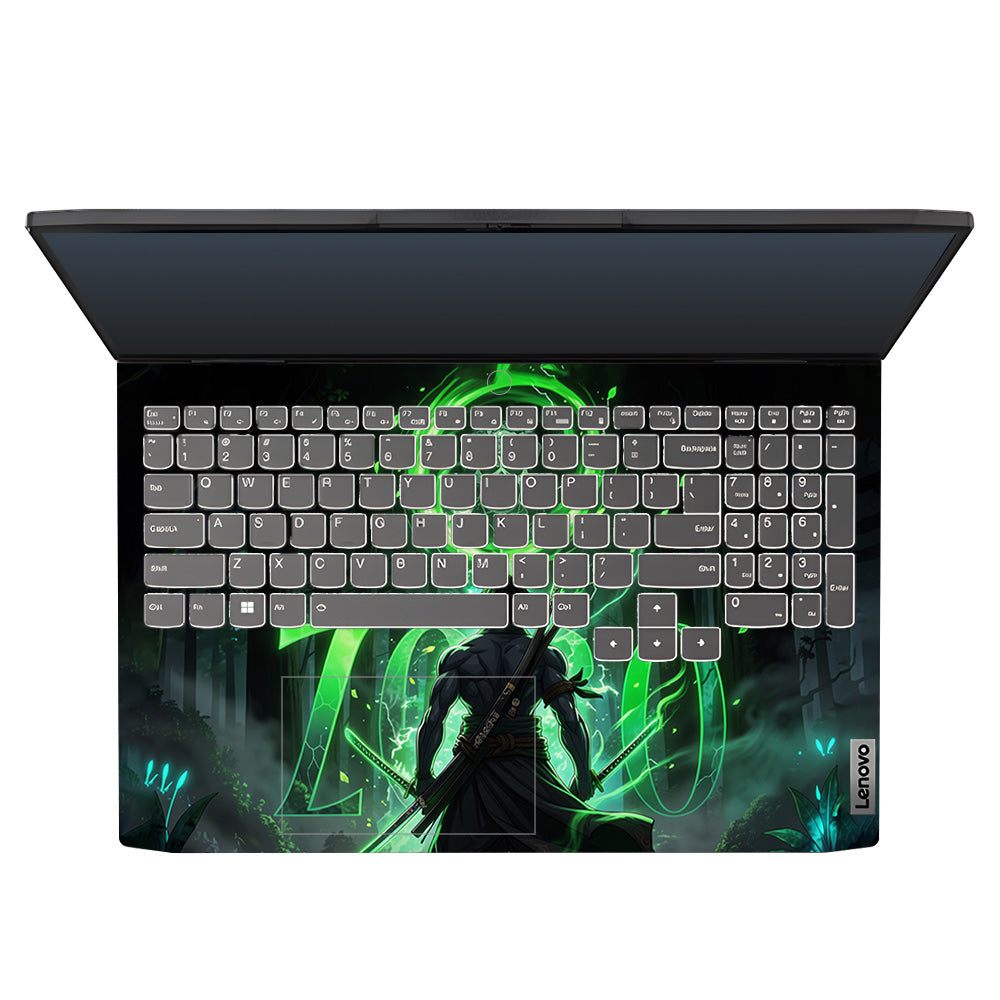Zoro Green Aura Lenovo IdeaPad Gaming 3 15ARH7 and 15IAH7 Laptop Skin