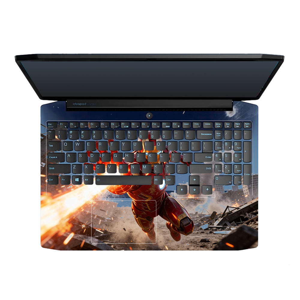 Transparent Iron Fist Lenovo Ideapad Gaming 3 15ARH05 and 15IMH05 Laptop Skin