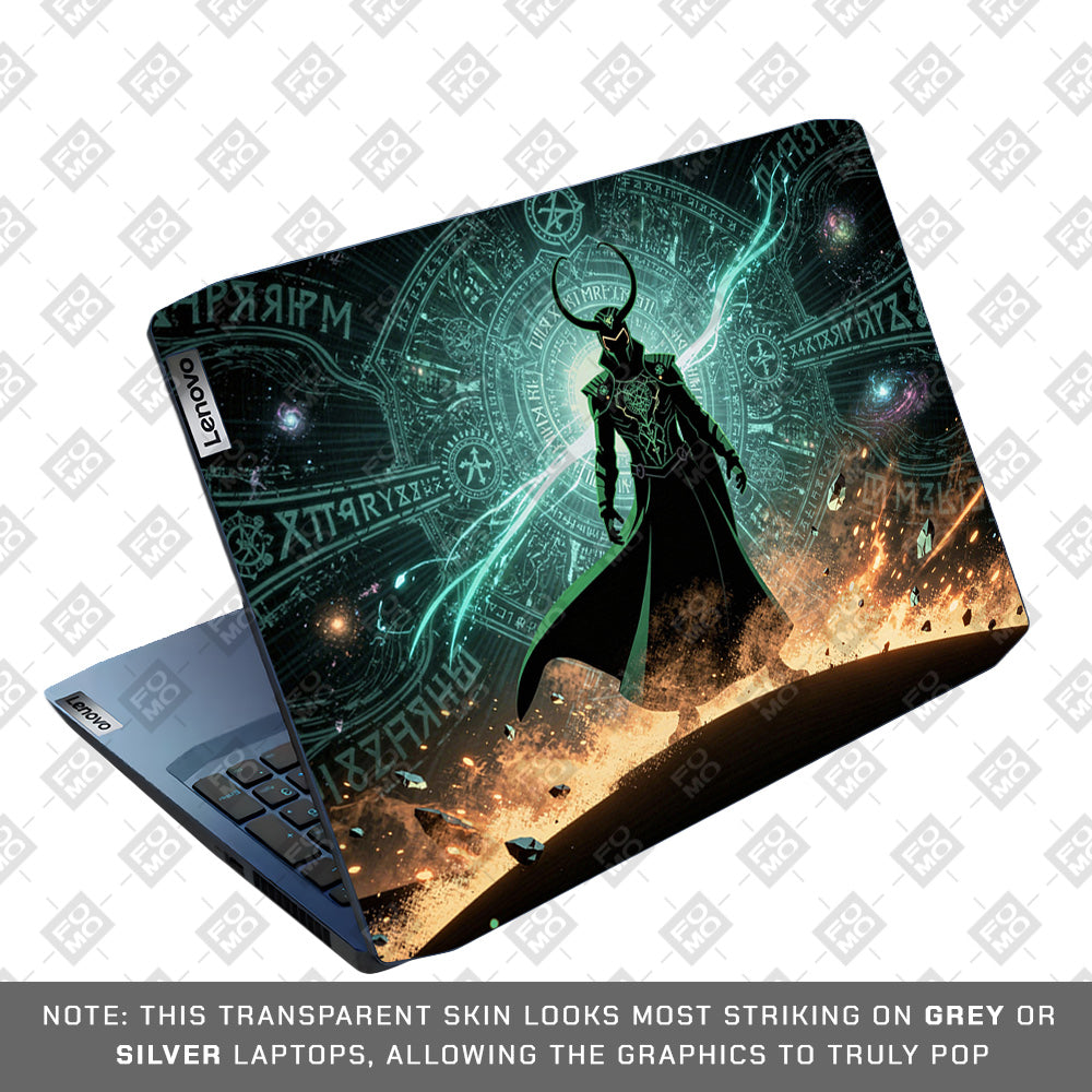Loki God of Mischief Neon Lenovo IdeaPad Gaming 3 15ARH05 and 15IMH05 Laptop Skin