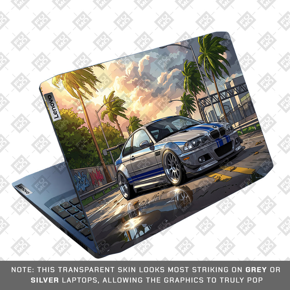 Street Icon BMW E46 Drift Legend Lenovo IdeaPad Gaming 3 15ARH05 and 15IMH05 Laptop Skin