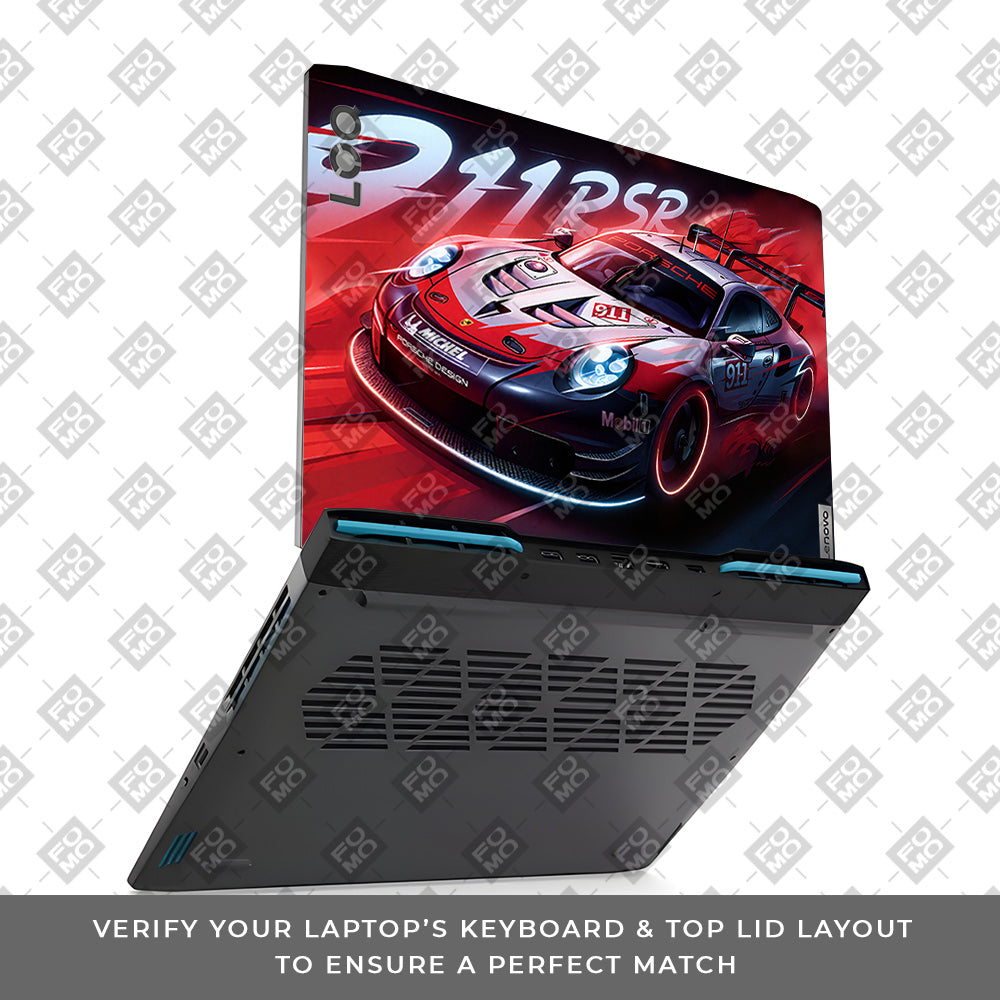 Porsche 911 RSR Lenovo LOQ 2023 15IRH8, 15APH8 Laptop Skin