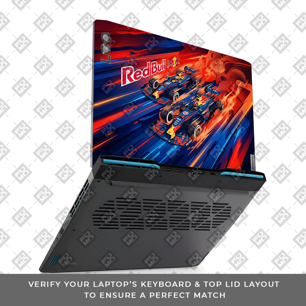 Red Bull Racing Velocity Lenovo LOQ 2023 15IRH8, 15APH8 Laptop Skin