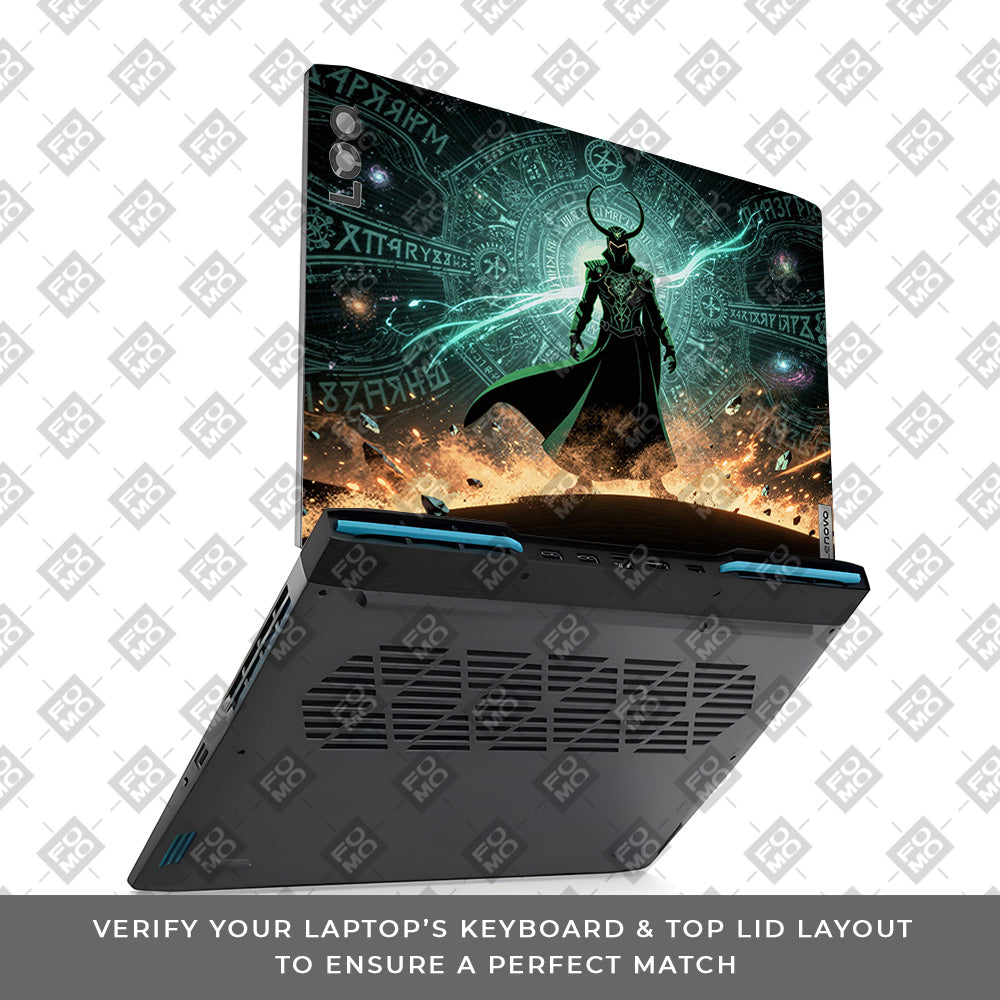 Loki God of Mischief Neon Lenovo LOQ 2023 15IRH8, 15APH8 Laptop Skin