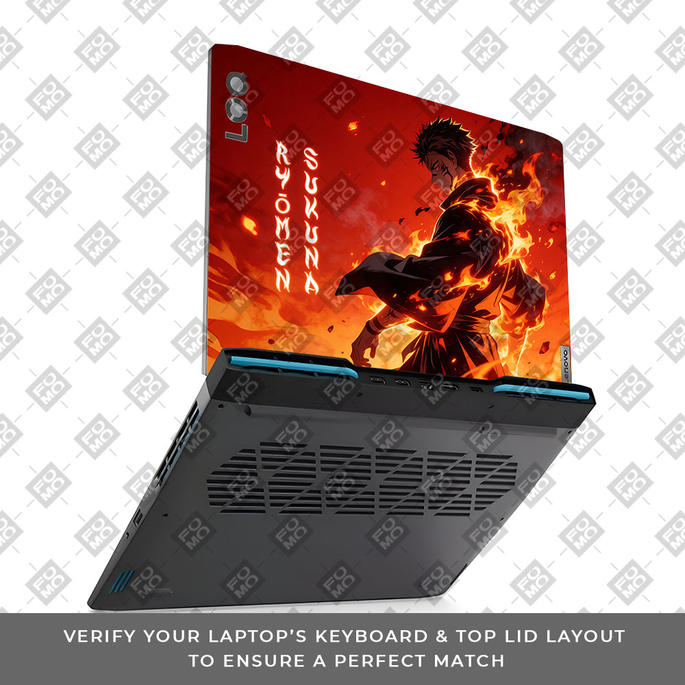 Ryomen Sukuna Lord of Curses Lenovo LOQ 2023 15IRH8, 15APH8 Laptop Skin