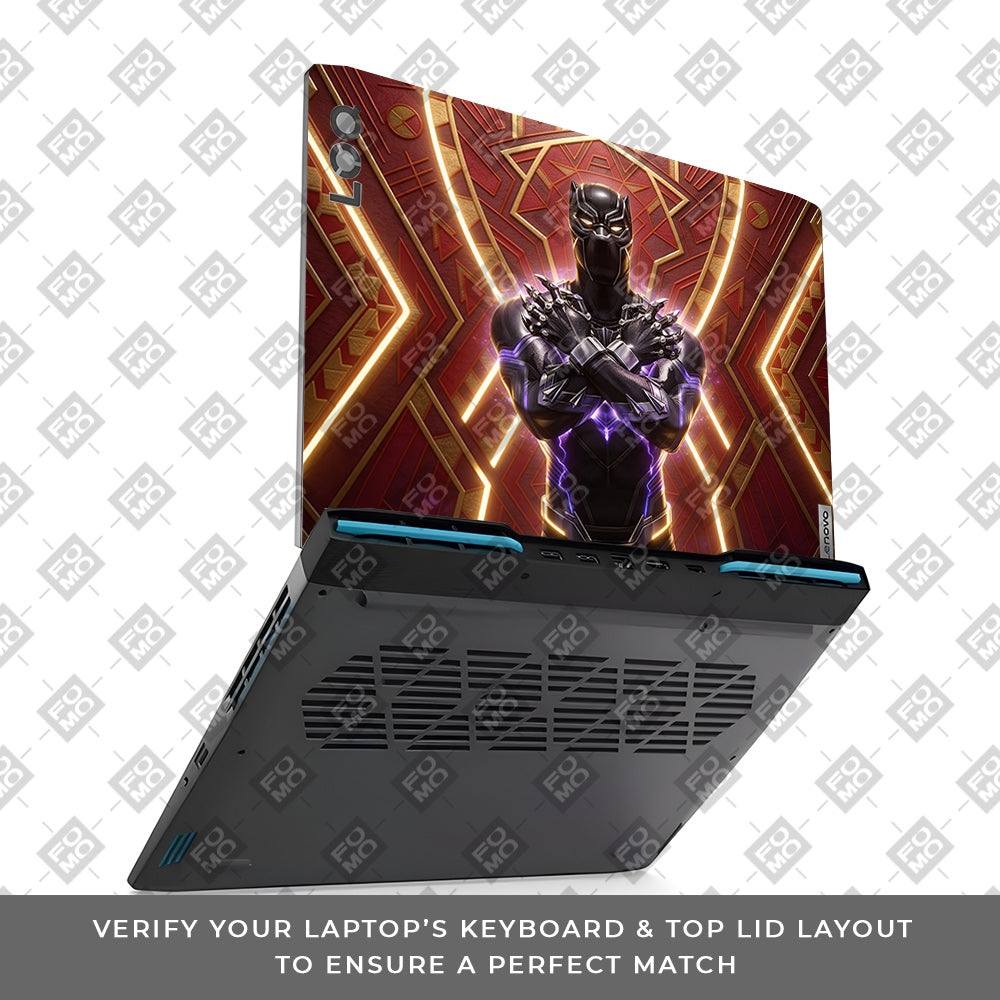 Wakanda Royal Power Lenovo LOQ 2023 15IRH8, 15APH8 Laptop Skin