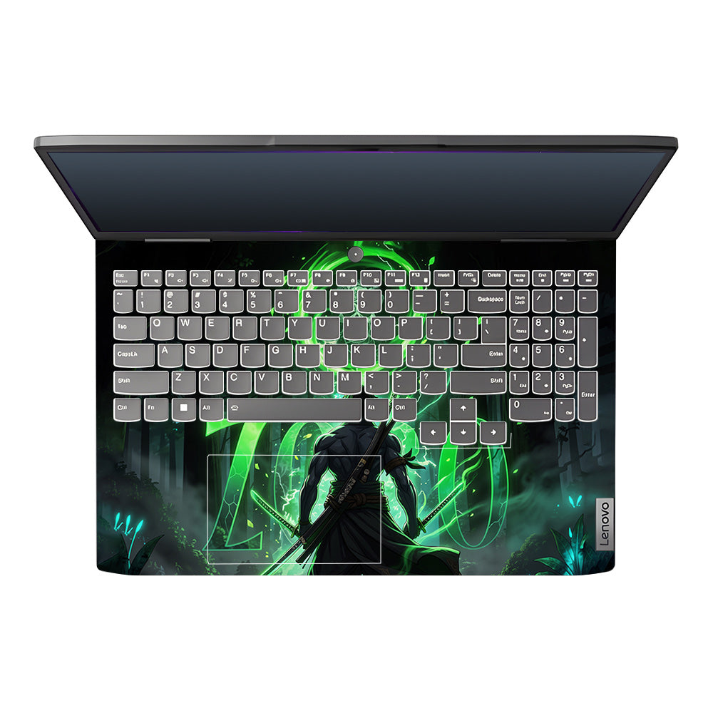 Zoro Green Aura Lenovo LOQ 2023 15IRH8, 15APH8 Laptop Skin
