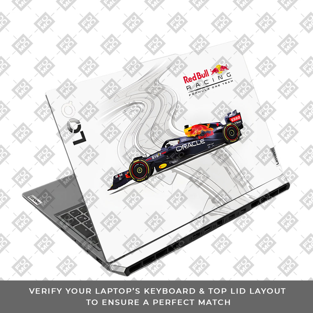 Red Bull Racing in Action Lenovo LOQ 2024, 2025 Laptop Skin
