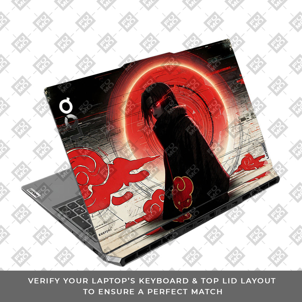 Itachi Uchiha Mark of the Akatsuki Lenovo LOQ 2024, 2025 Laptop Skin