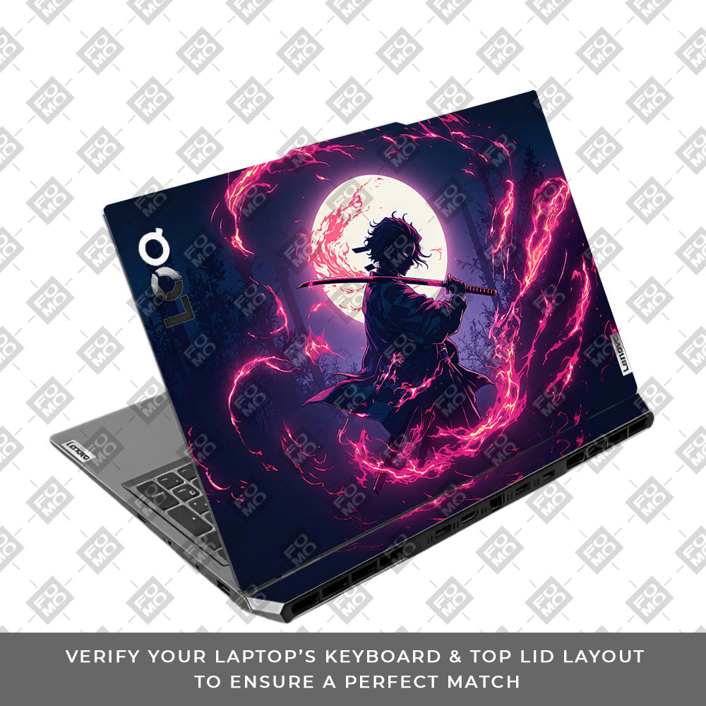 Tanjiro's Flame of Ember Lenovo LOQ 2024, 2025 Laptop Skin