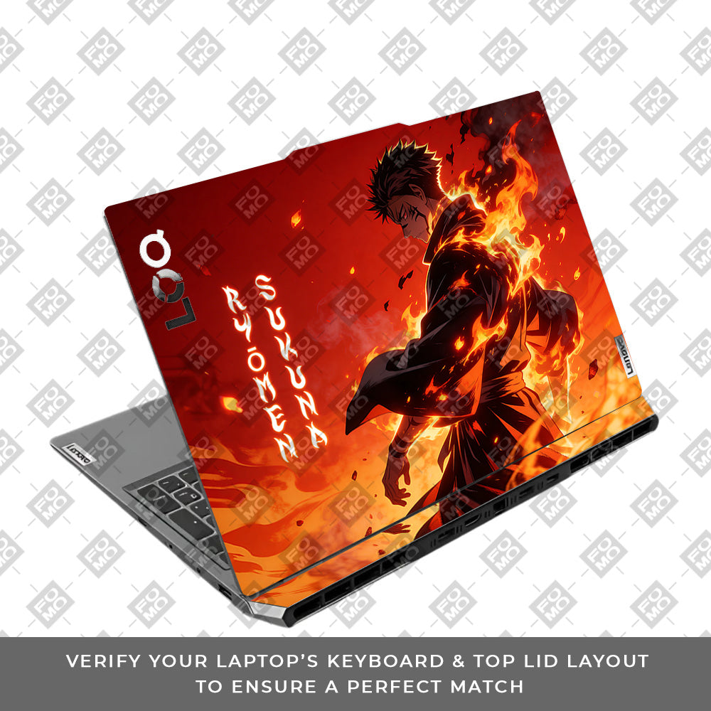 Ryomen Sukuna Lord of Curses Lenovo LOQ 2024, 2025 Laptop Skin