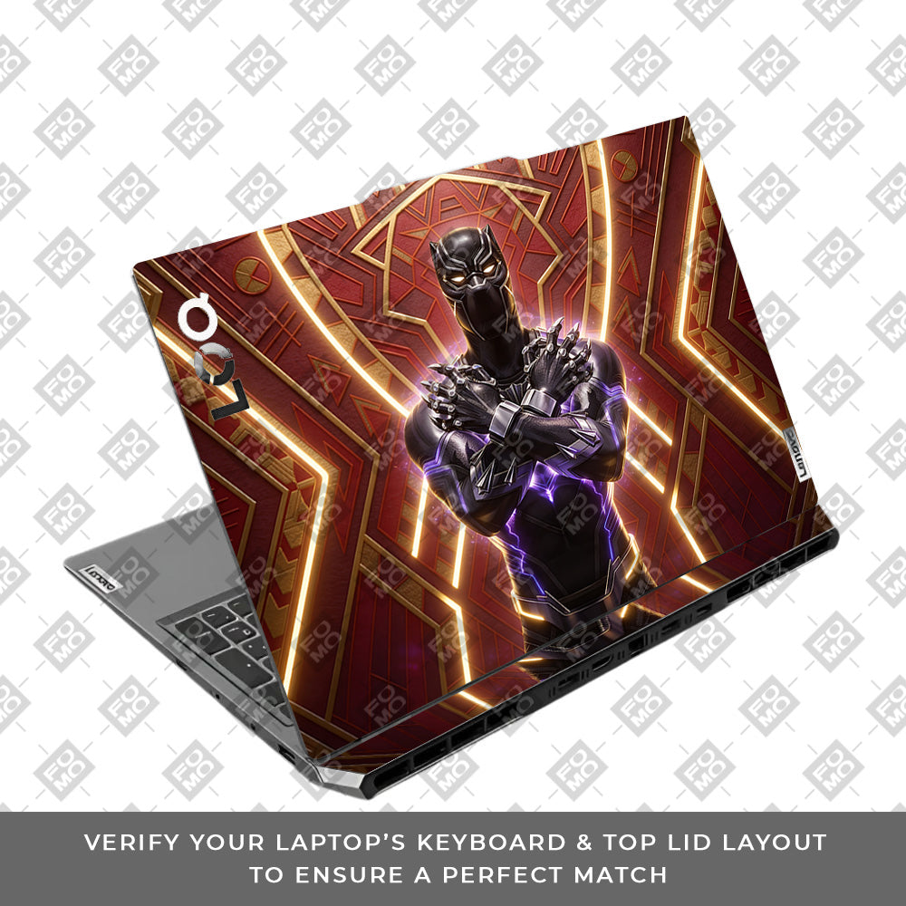 Black Panther Wakanda's King Lenovo LOQ 2024, 2025 3D Laptop Skin