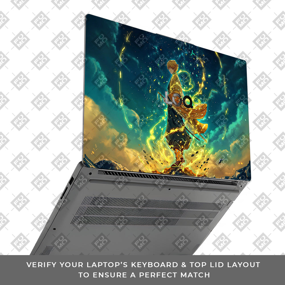 Zenitsu Thunder God Lenovo LOQ Essential 15IAX9E Laptop Skin