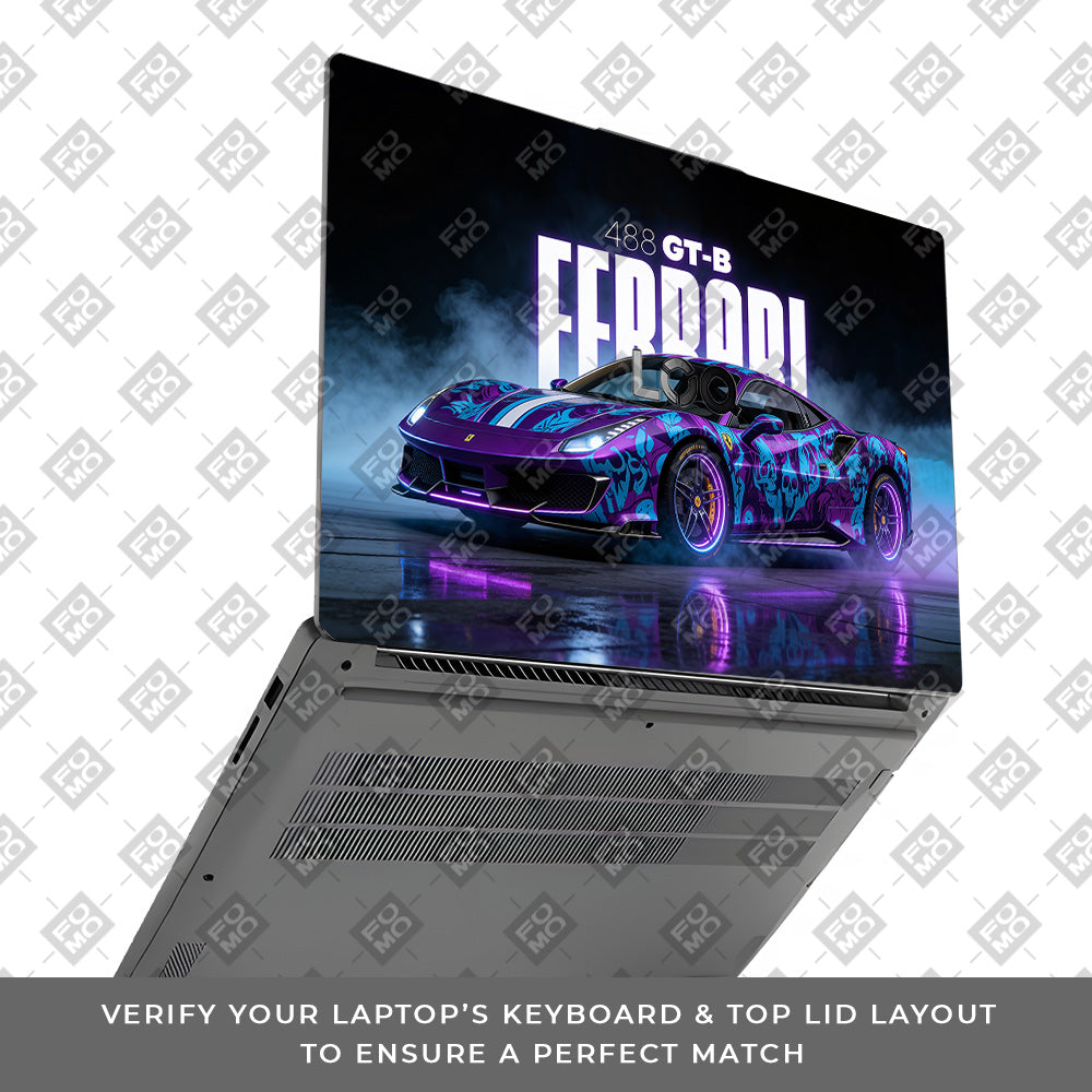 Psycho Drive Ferrari 488 Lenovo LOQ Essential 15IAX9E  Laptop Skin