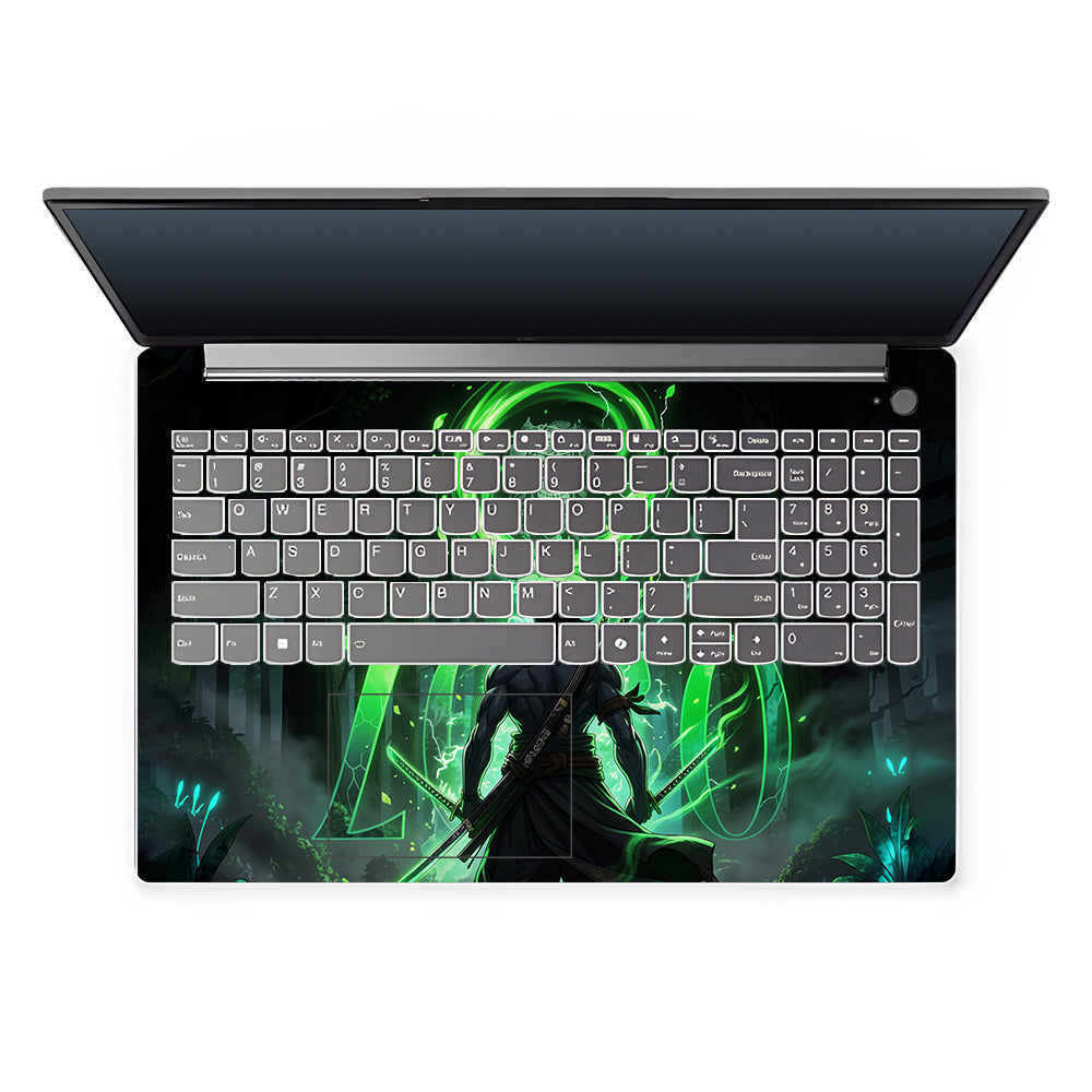 Zoro Green Aura Lenovo LOQ Essential 15IAX9E Laptop Skin