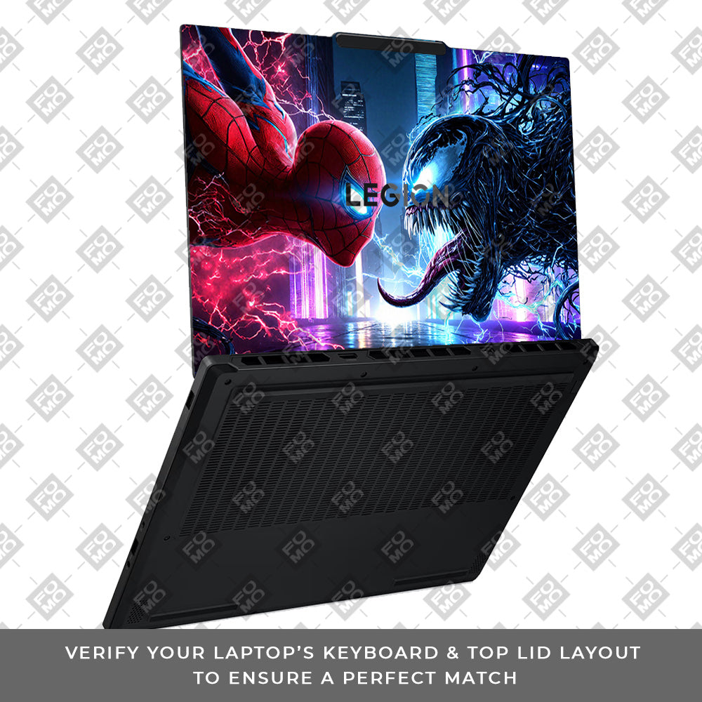 Spiderman vs Venom Showdown Lenovo Legion 5 15AHP10 Laptop Skin
