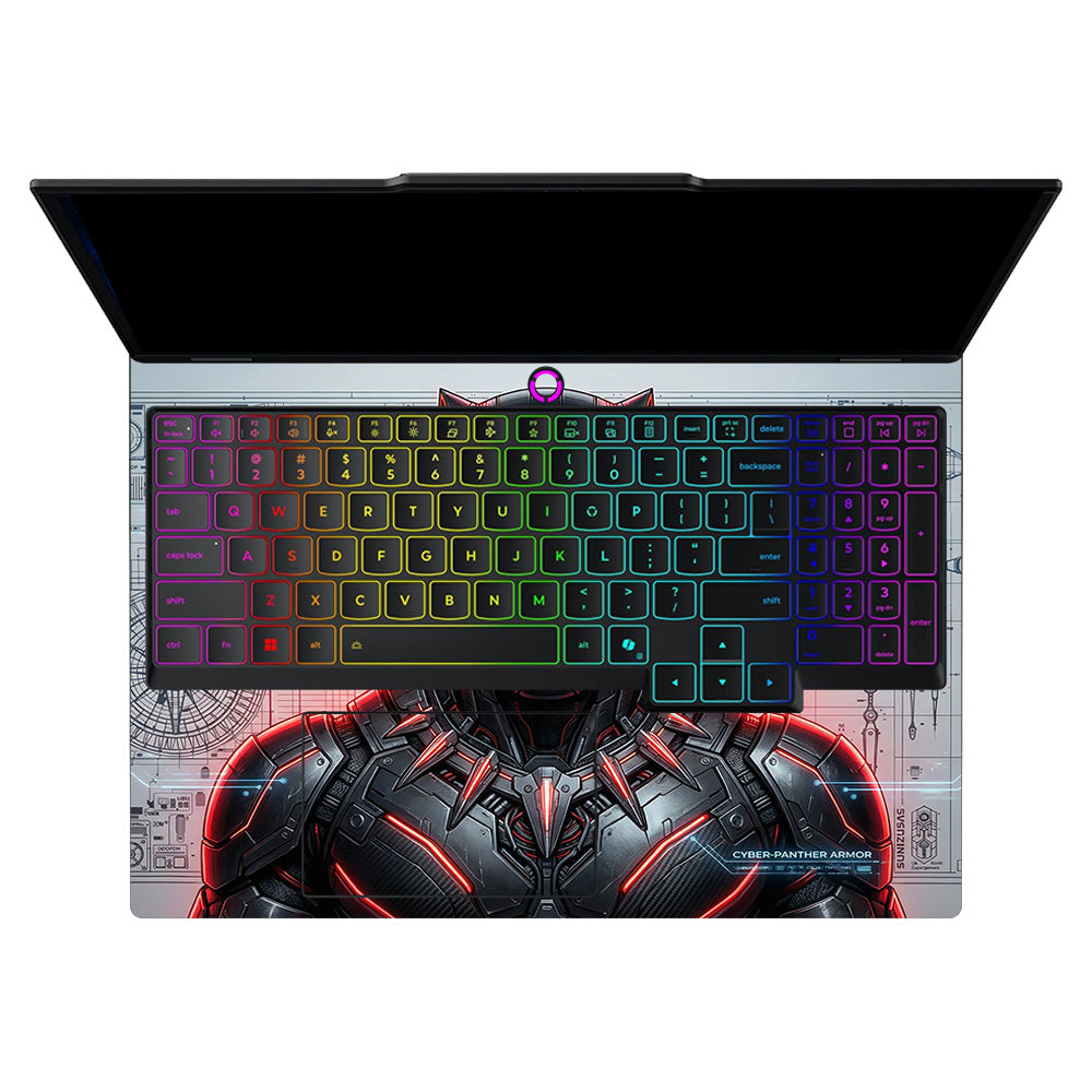 Futuristic Black Panther Lenovo Legion 5 15AHP10 3D Laptop Skin