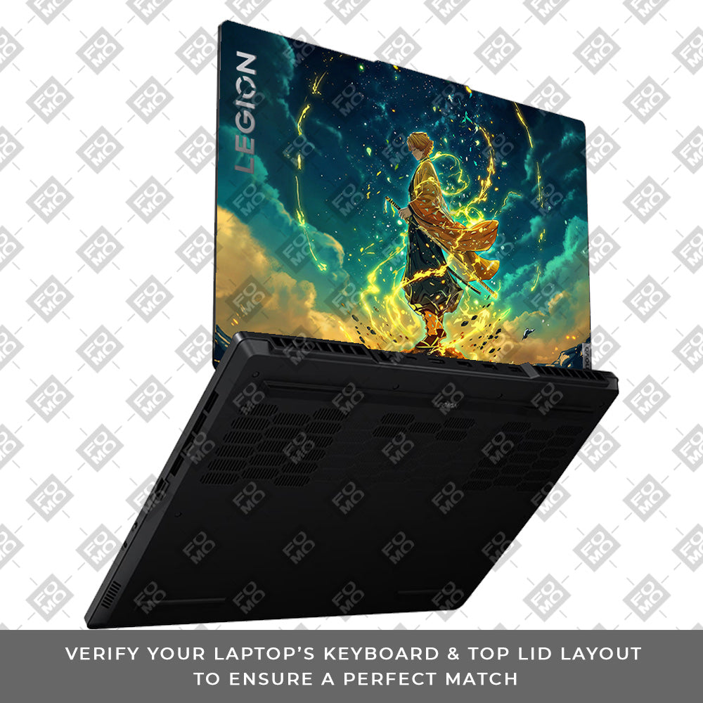 Zenitsu Thunder God Lenovo Legion 5 15ARP8 Laptop Skin