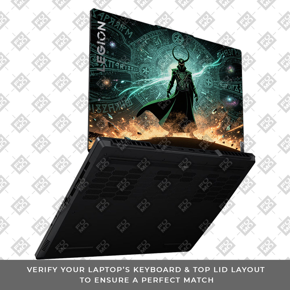 Loki God of Mischief Neon Lenovo Legion 5 15ARP8 Laptop Skin