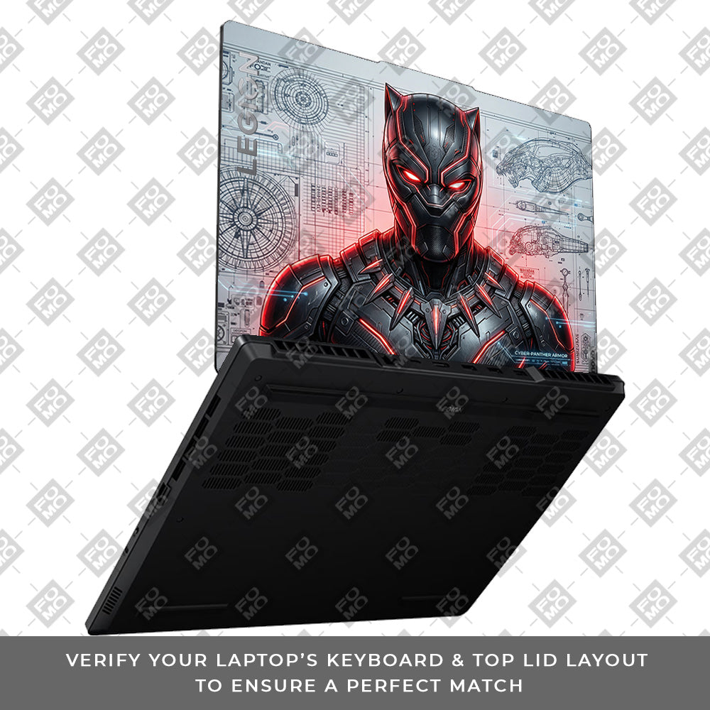 Black Panther Vibranium Tech Lenovo Legion 5 15ARP8 Laptop Skin