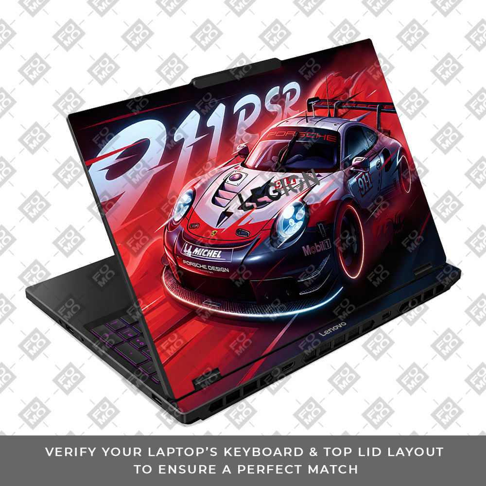 Porsche 911 RSR Lenovo Legion 5 15IRX10 Laptop Skin